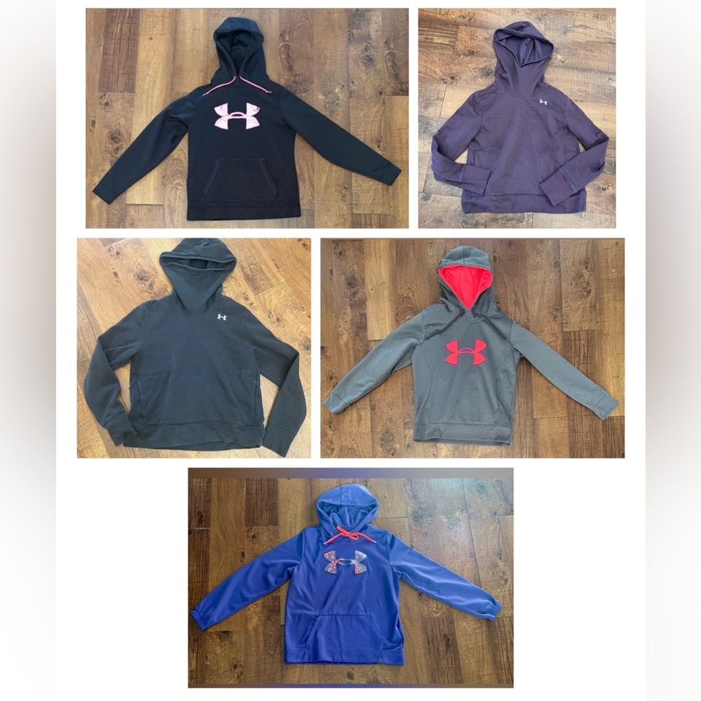 Under Armour Women pullover hoodies bundle lot 5 total Sz medium
